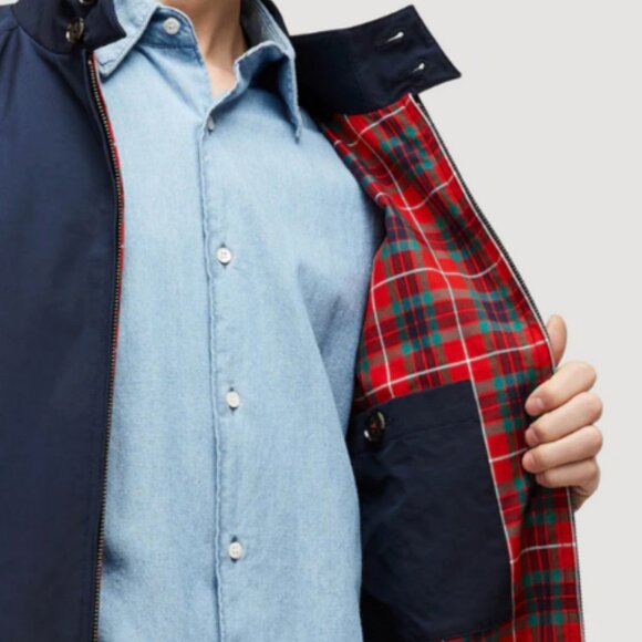 Baracuta Harrington Jacket with Tartan Lining - Picture 2 of 9